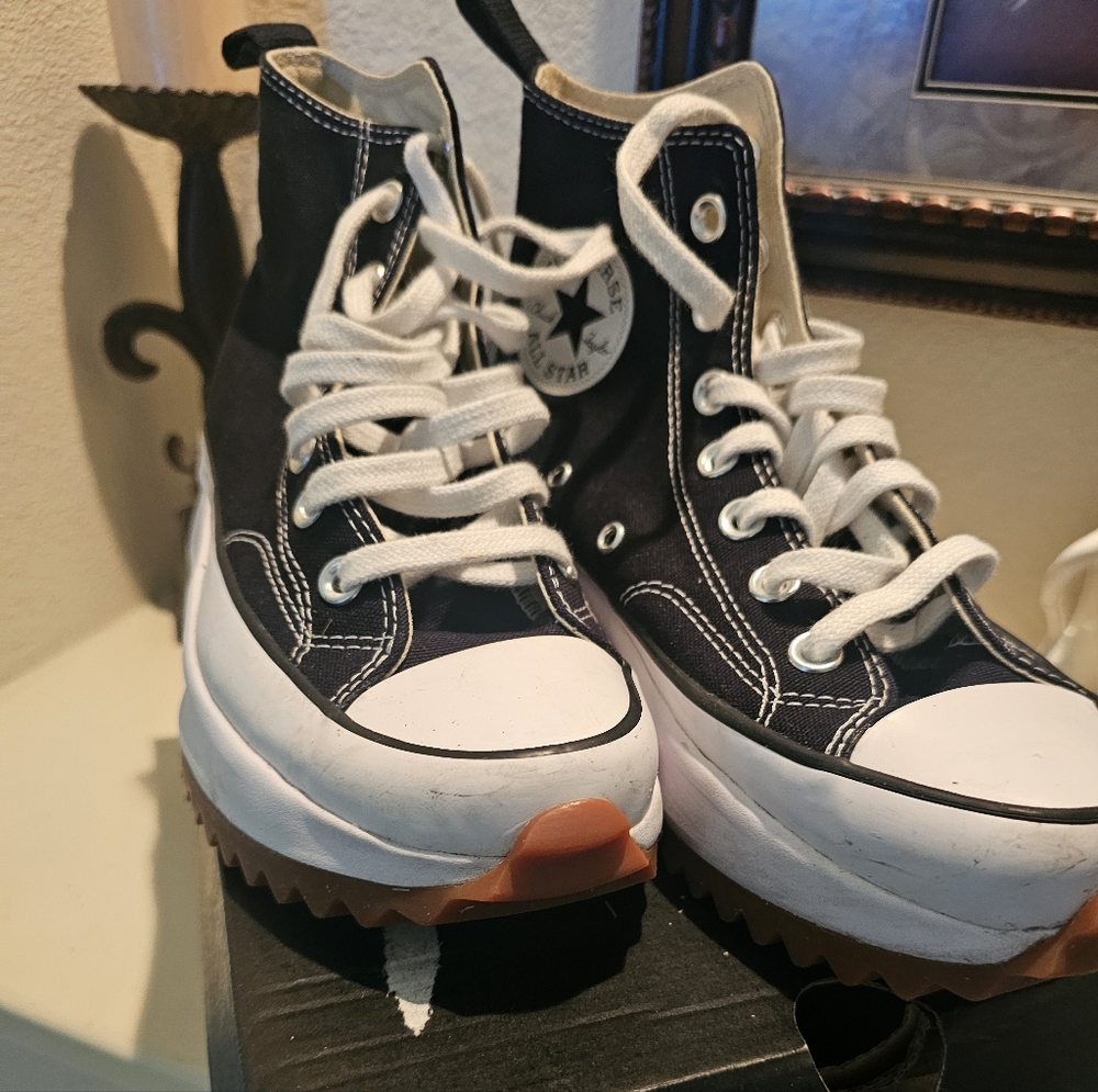 Converse Black and White High-Top Sneakers